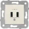 Karre-Meridian Krem USB Şarj Prizi