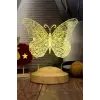 Kelebek Tasarımlı 3D LED Masa Lambası