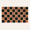 Kerala Siyah Coir Kapı Önü Paspası 45x75 Cm