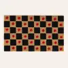 Kerala Siyah Coir Kapı Önü Paspası 45x75 Cm