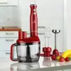 Kırmızı çok işlevli mutfak robotu