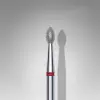 Kırmızı damla model elmas manikür freze ucu 045 mm FA60R025-45