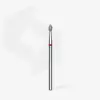 Kırmızı damla model elmas manikür freze ucu 045 mm FA60R025-45