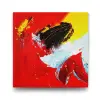 Kırmızı Doğaçlama Tablo - 70x70 cm