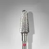 Kırmızı Frustum Çelik Manikür Freze Ucu FT70R060/14