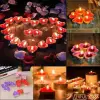 Kırmızı Kalpli 25 Adet Tea Lights Mum