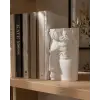 Kitap, David Büst Heykeli Tutucu (Beyaz)