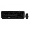 Km-515, Q Multimedya Ingilizce Klavye Ve Mouse Set, Siyah