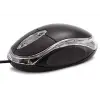 KM-6809 mavi/siyah USB optik mouse, ışıklı