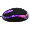 KM-6809 mavi/siyah USB optik mouse, ışıklı