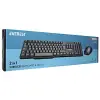 KM-6852 Siyah Usb Kablosuz Combo Q Standart Klavye + Mouse Set