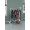 Konfeksiyon askısı, ayaklı askılık, beyaz-mocca