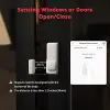 kontak sensörü ve kapı alarmı, kapı ve pencereler için kablosuz akıllı ev güvenlik sensörü, SwitchBob Hub Mini, Alexa ile uyumlu