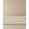 Krem Çift Kişilik Kabartmalı Battaniye