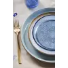 Krem Taş Tatlı Tabağı, 21 cm