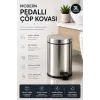 Krom Pedallı Çöp Kovası 3 Lt Eko