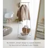 Kule gardırop standı; çelik, beyaz, tek boy