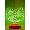 Kuran-ı Kerim 3D LED Lamba