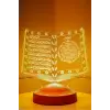 Kuran-ı Kerim 3D LED Lamba