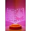 Kuran-ı Kerim 3D LED Lamba