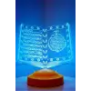 Kuran-ı Kerim 3D LED Lamba