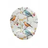 Kuş Desenli Bilek Destekli Mouse Pad