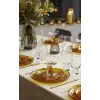 Kusintha Cam Tabak Çap 25 cm Amber