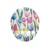 Lale Desenli Bilek Destekli Mouse Pad