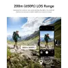 LARK A1 Kablosuz Mini Mikrofon, iPhone 15/16 ve Android için, 48 kHz/24 bit, 3 Seviyeli Akıllı Gürültü Engelleyici, YouTube, Podcast, Vlog için Mikrofon (Siyah, 2TX + USB-C RX + Şarj Kılıfı)