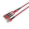 LC93 3 in 1 USB Kablo Siyah