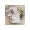 Leafy 2li Pamuk Floş Banyo Paspası-Gri