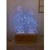 Levi & Erwin Attack On Titan 16 Renk Anime Gece Lambası