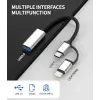 Lightning ve PD Type-C - USB OTG Adaptör HB-14