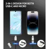 Lightning ve PD Type-C - USB OTG Adaptör HB-14