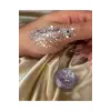 Lila Renkli Glitter Jel Sim Far