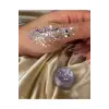 Lila Renkli Glitter Jel Sim Far