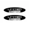 Limited Edition Silver 3D Gel Oval Sticker