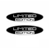 Limited Edition Silver 3D Gel Oval Sticker