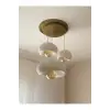 Limon 3D Desing 3 Lü Sarkıt Antrasit Avize Rustik 20-30-40 E27 Modern Avize Bohem Beton Görünüm (AMPUL HEDİYEDİR.!) YVR-B-40-102