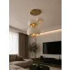 Limon 3D Desing 3 Lü Sarkıt Antrasit Avize Rustik 20-30-40 E27 Modern Avize Bohem Beton Görünüm (AMPUL HEDİYEDİR.!) YVR-B-40-102