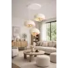 Limon 3D Desing 3lü Sarkıt Avize Krem Rustik E27 Modern Avize Bohem Beton Görünüm 30 cm (Rustik Ampül Dahildir) Yvr-B-101-KR