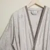 Linens Tesso Bambu S/M Bornoz Seti Stone