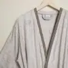 Linens Tesso Bambu S/M Bornoz Seti Stone
