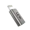 LinkTech Type-C to Lightning Dönüştürücü Adaptör, USB 3.1 Hızlı Şarj (3A) ve 5 Gbps Veri Aktarımı, iPhone ve iPad Uyumlu Kompakt Şarj Çevirici (Gri)