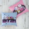 Lisanslı Pamuk Bt21 Kırlent Çok Renkli Tekli
