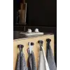 Loop Manyetik Havlu Klipsi, 9 cm, 2 adet, Siyah
