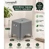 Lorempbox Kaydırmaz Tabanlı Plastik Tabure Gri