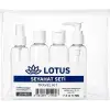 Lotus Şeffaf Seyahat Seti, 4 parça