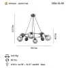 Lucea Jamo 4+4 Antık Lak Avize 4xgu10+4xe27