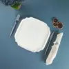 Lunar 27 cm Kare Servis Tabağı Renkli